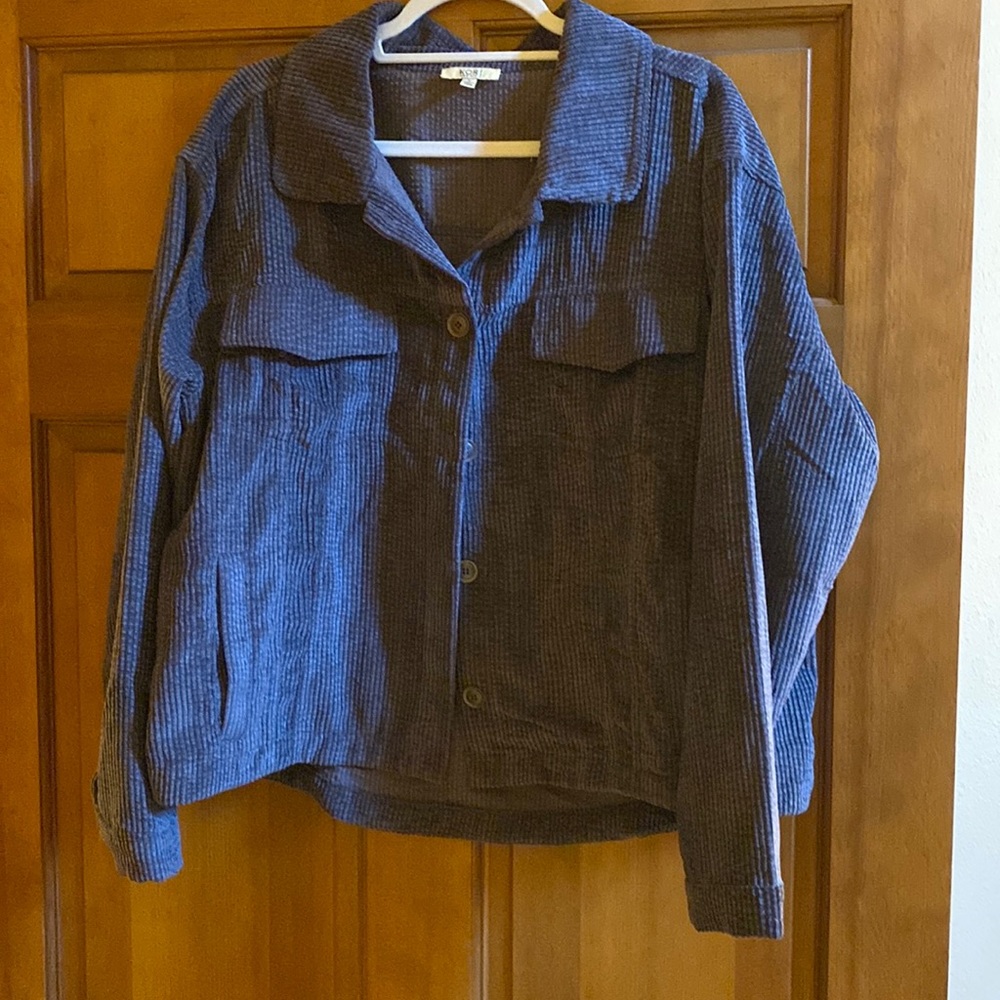 Corduroy grey jacket. New without tags. Never worn.